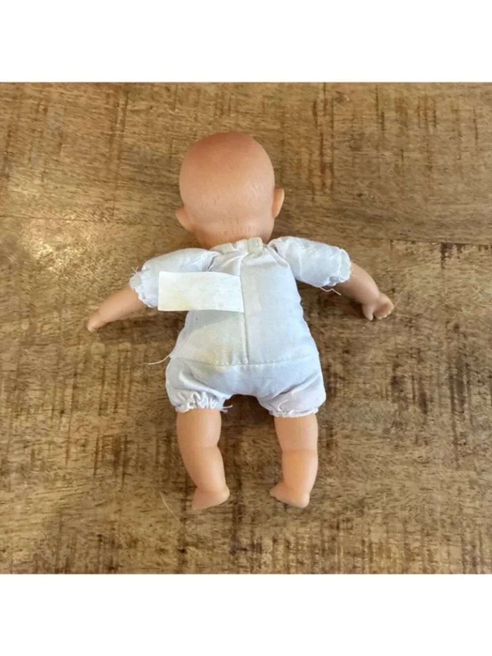 Vintage HK City Toys 6” Doll Blue Eyes Mini Baby Soft Body